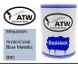 Preview: Mitsubishi, Arctic/Coral Blue Metallic, B80: 500ml Lackdose, von ATW Autoteile West.